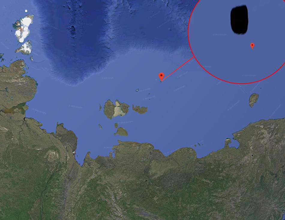 S Google karata 'preko noći' nestao tajanstveni ruski otok