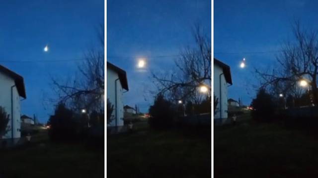 VIDEO Snimila meteor iznad Čazme: 'Upao joj je u kadar dok je snimala video, prepala se'