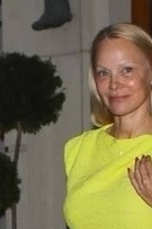 Pamela Anderson steps out for dinner in Paris