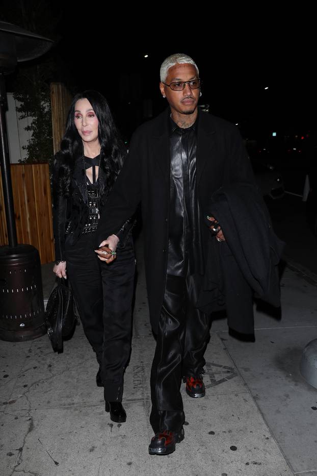 New Couple Alert?! Cher and Alexander Edwards exit the Nice Guy in WeHo
