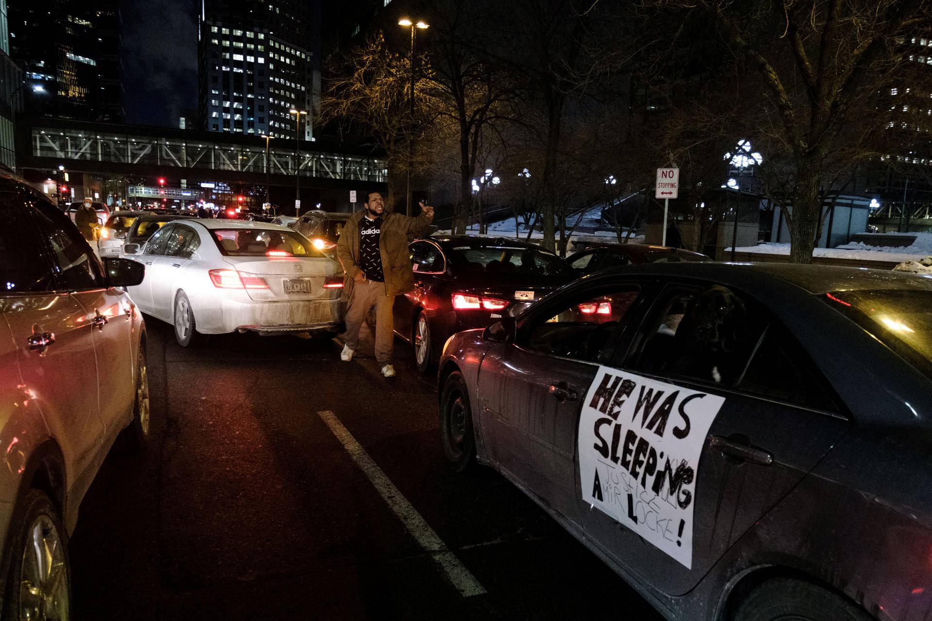 Protest for Amir Locke in Minneapolis