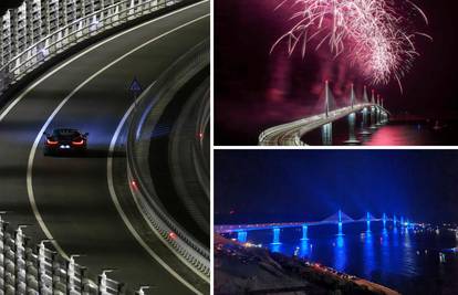 'Ovo je veliki povijesni dan za Hrvatsku': Uz vatromet i vožnju Nevere otvoren je Pelješki most