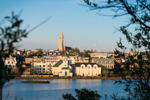 Reykjavik city landscape