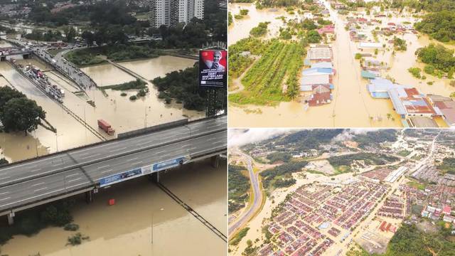 Zbog velikih poplava u Maleziji raseljeno više od 21.000 ljudi: Mnogi zarobljeni u domovima