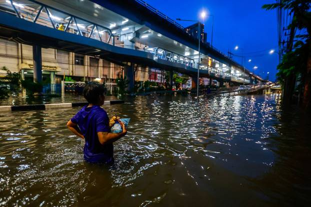 Heavy rain in Bangkok