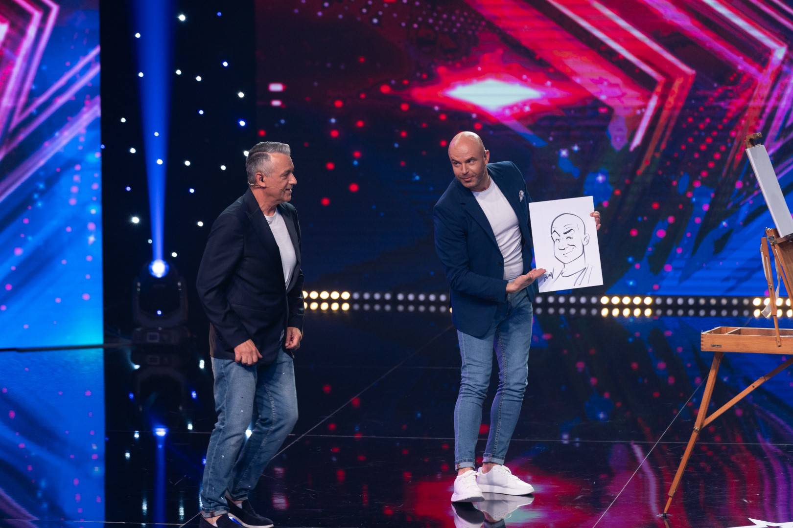 U rekordnom vremenu nacrtao žiri i voditelje u 'Supertalentu': 'Hvala za ovu divnu uspomenu'