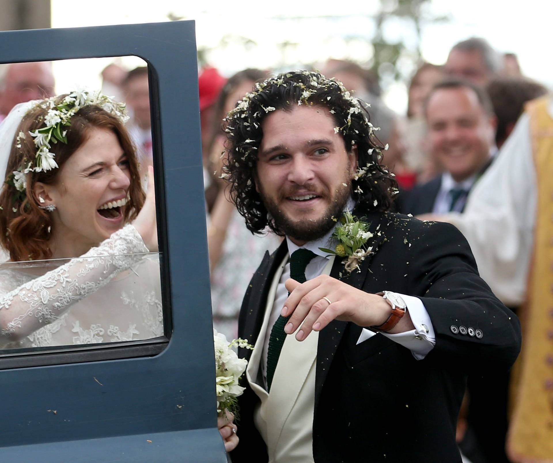 Kit Harington and Rose Leslie wedding