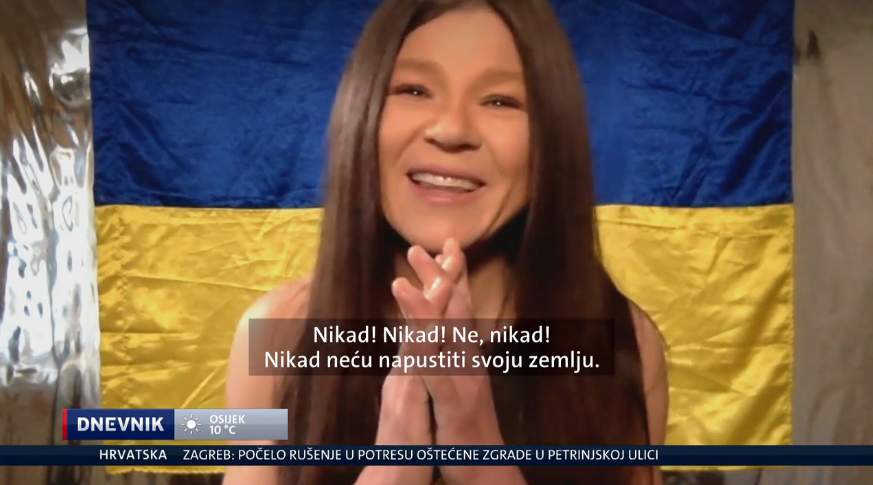 Ruslana: 'Ljudi danima nemaju hranu, vodu i struju. Putin za mene ne postoji, on nije čovjek'