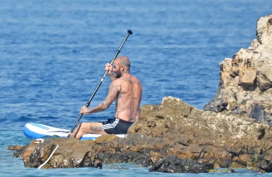 David Beckham uživa u moru kod Lopuda