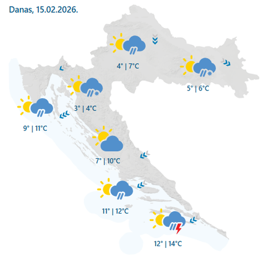Velika promjena vremena: Kiša, meteoalarmi, najavili  i snijeg!