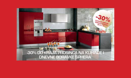 30% popusta na sve kuhinje i dnevne boravke Sphera!