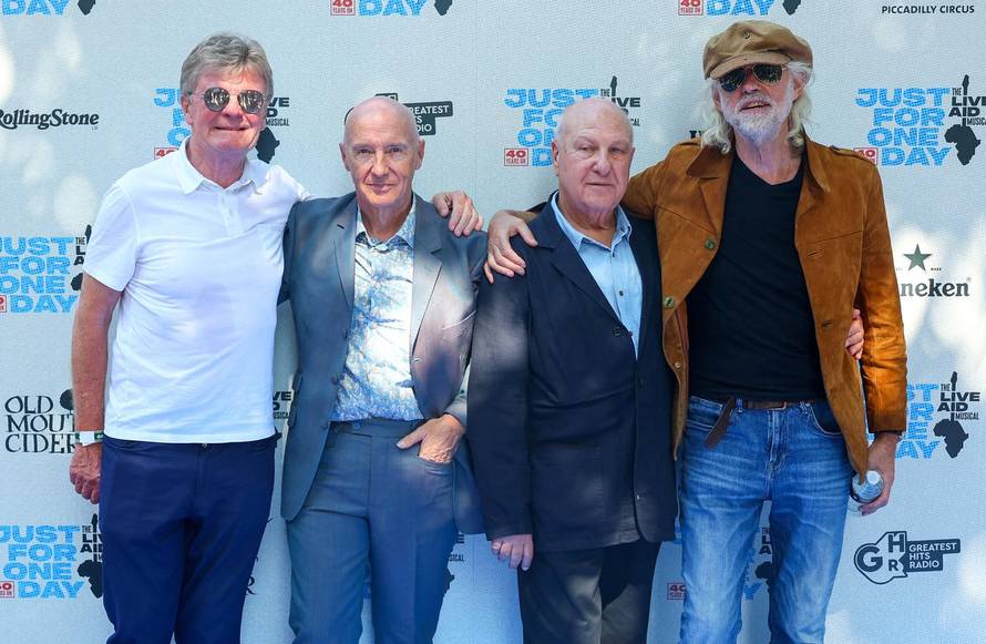 Special performance of the musical "Just For One Day" at the Shaftesbury Theatre, in London