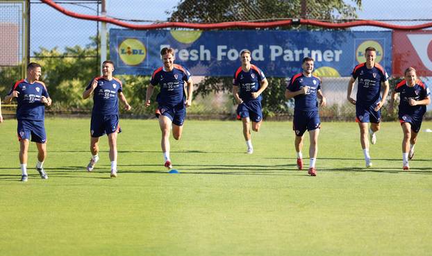 Rijeka: Nogometaši Hrvatske odradili trening na Rujevici