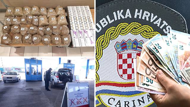 Šverc komerc: Hrvatski carinici u pola godine oduzeli 1,3 mil. €, 6 mil. cigareta i 15 tona duhana