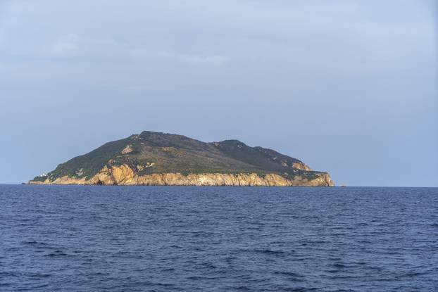 View of the Island of Zannone, Pontine Islands, Lazio, Italy, Europe