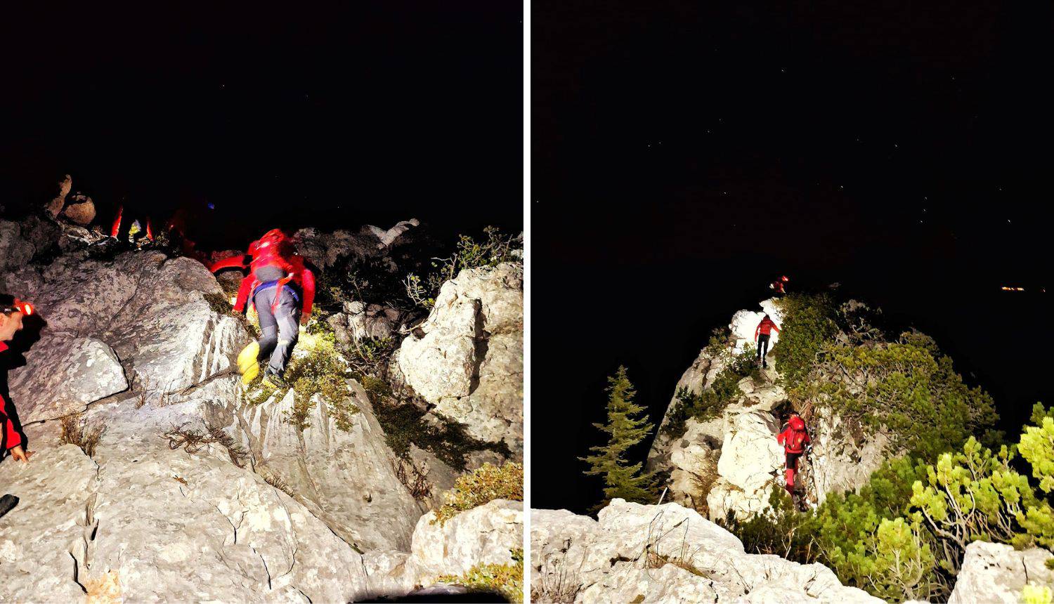 FOTO HGSS spašavao dvoje planinara na Velebitu: Krenuli 'izbrisanom stazom'  i izgubili se