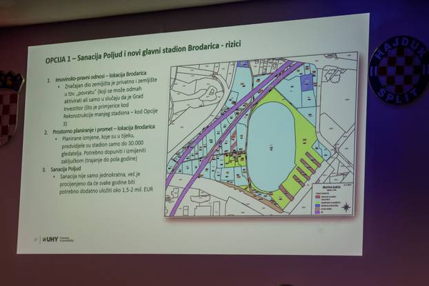 Split: Na Poljudu predstavljena Studija izvodljivosti projekta "Nogometni stadion i kamp u Splitu"