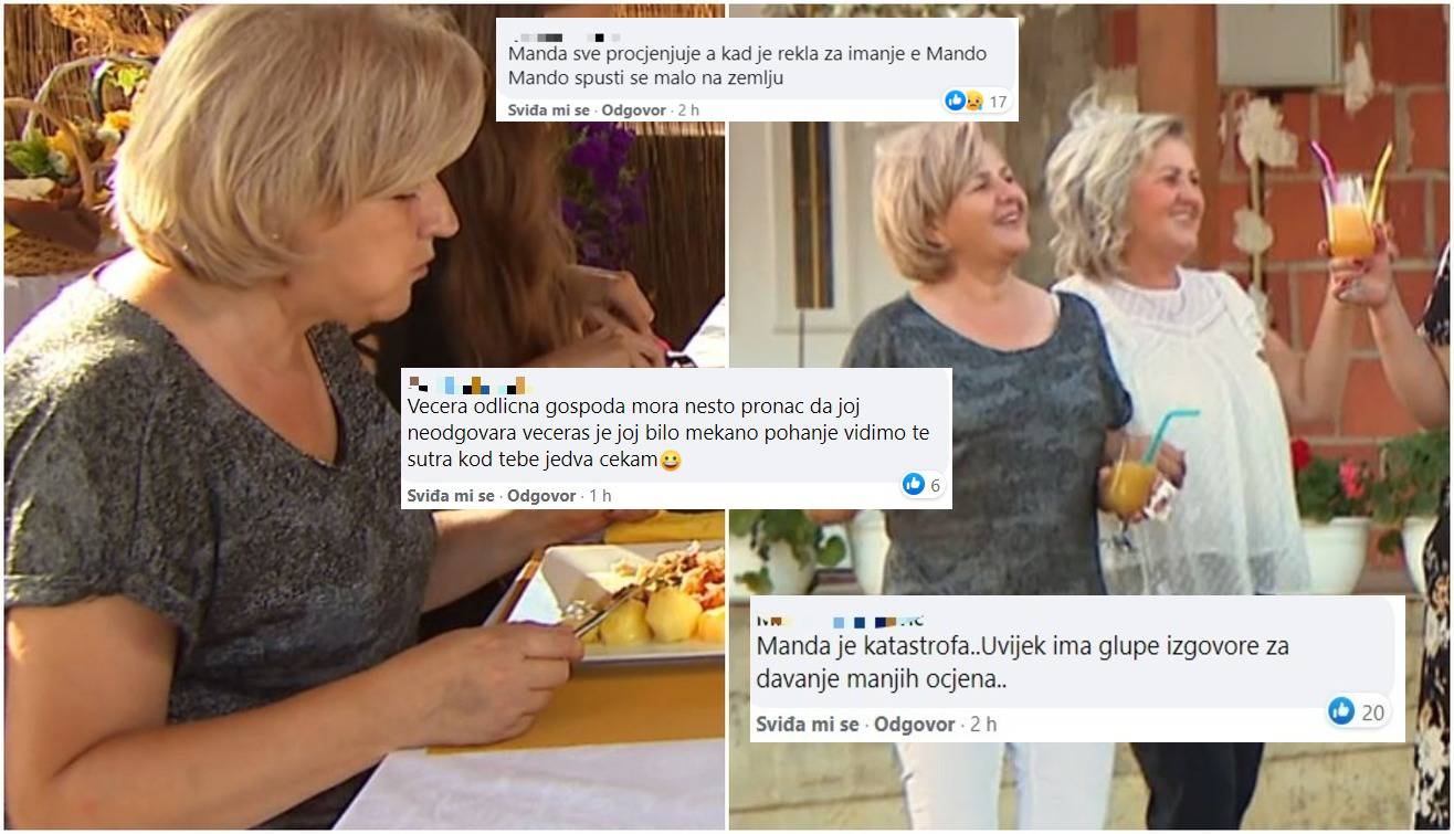 Gledatelji 'Večere za 5' opleli po Mandi: Napila se, spremila je predjelo u salvetu, pa kritizirala