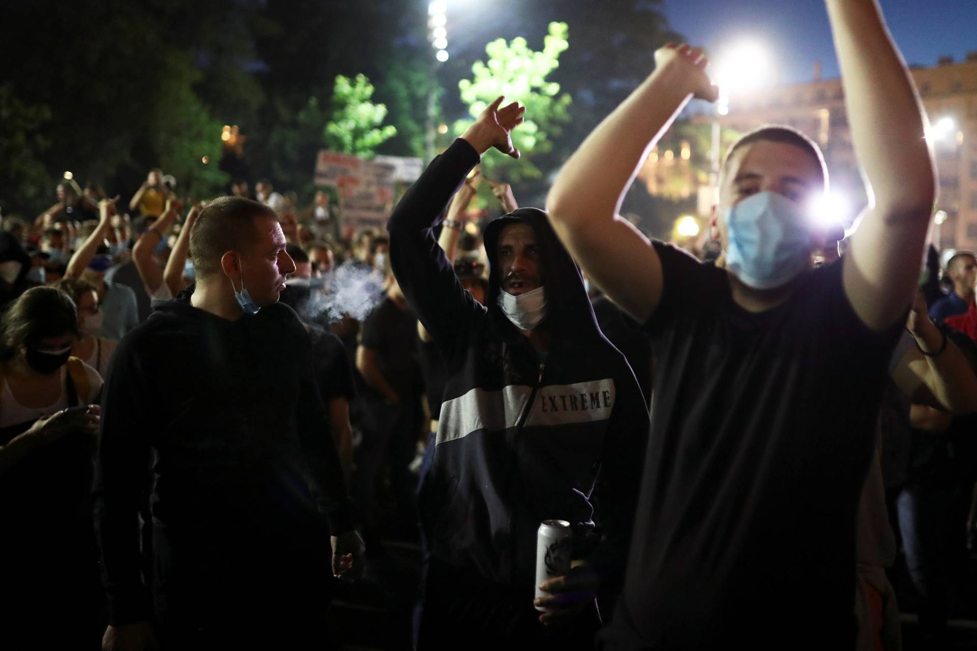 Protests amid the spread of the coronavirus disease (COVID-19) in Belgrade