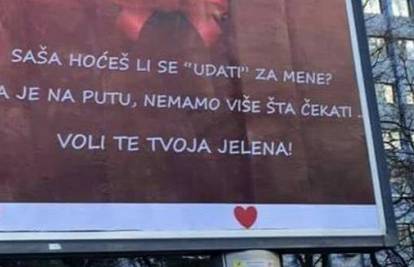 'Beba je na putu': Zaprosila je momka plakatom u Banja Luci