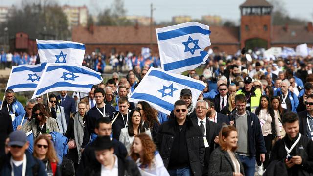 Holocaust survivors, relatives of victims attend "March of the Living" in Oswiecim