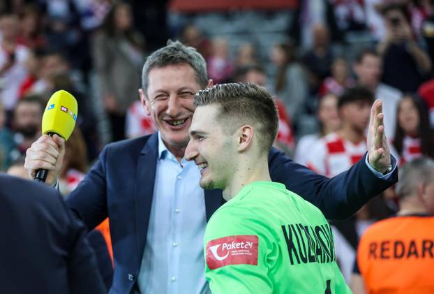 Zagreb: Slavlje rukometaša Hrvatske nakon pobjede nad Slovenijom i prolaskom u četvrtfinale Svjetskog prvenstva