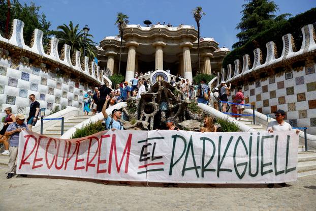 Anti-tourism protest in Barcelona