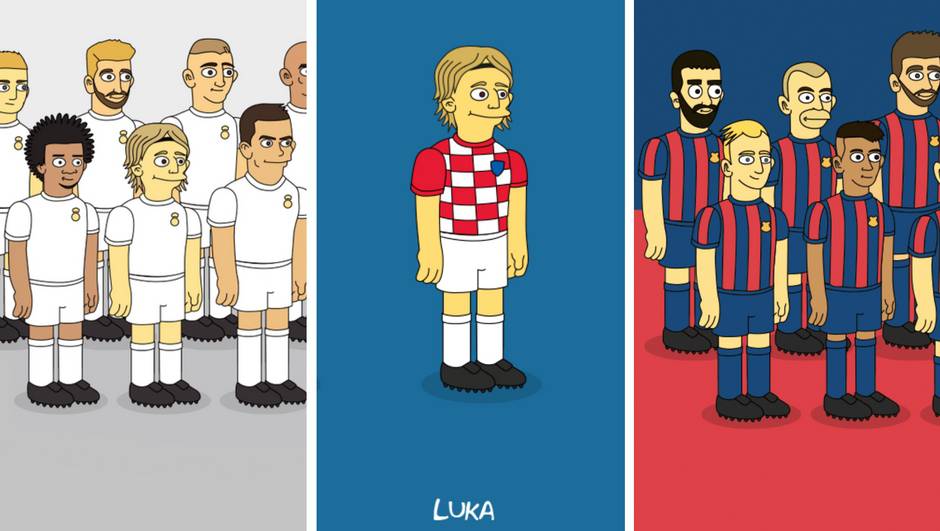 Evo kako bi Luka Modrić i Ivan Rakitić izgledali u Simpsonima