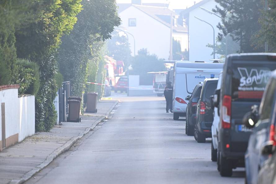 Fire in Munich - large-scale deployment of police and fire department