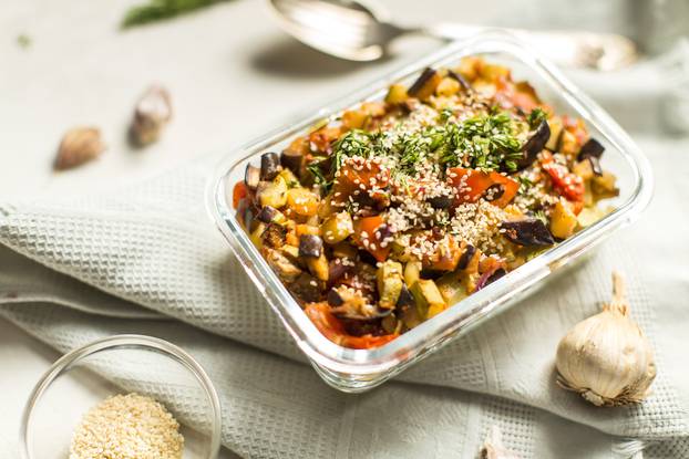 pasta cooked with vegetables