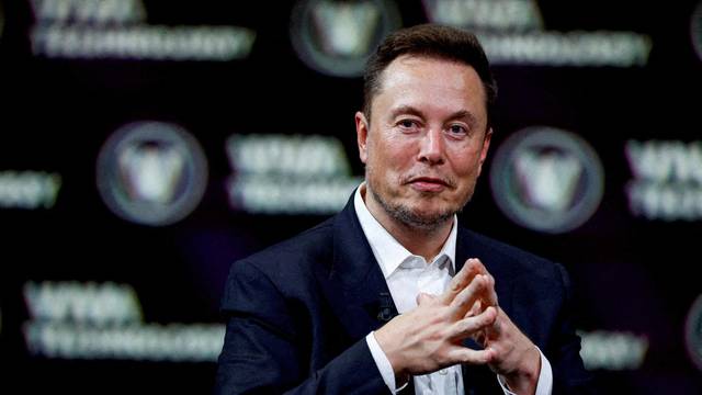 FILE PHOTO: Tesla CEO and Twitter owner Elon Musk attends the VivaTech conference in Paris