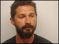 Police booking photo of actor Shia LaBeouf