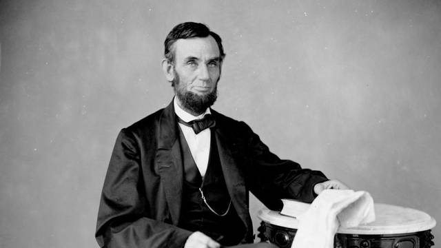 U.S. President Abraham Lincoln is seen in this image taken 1863
