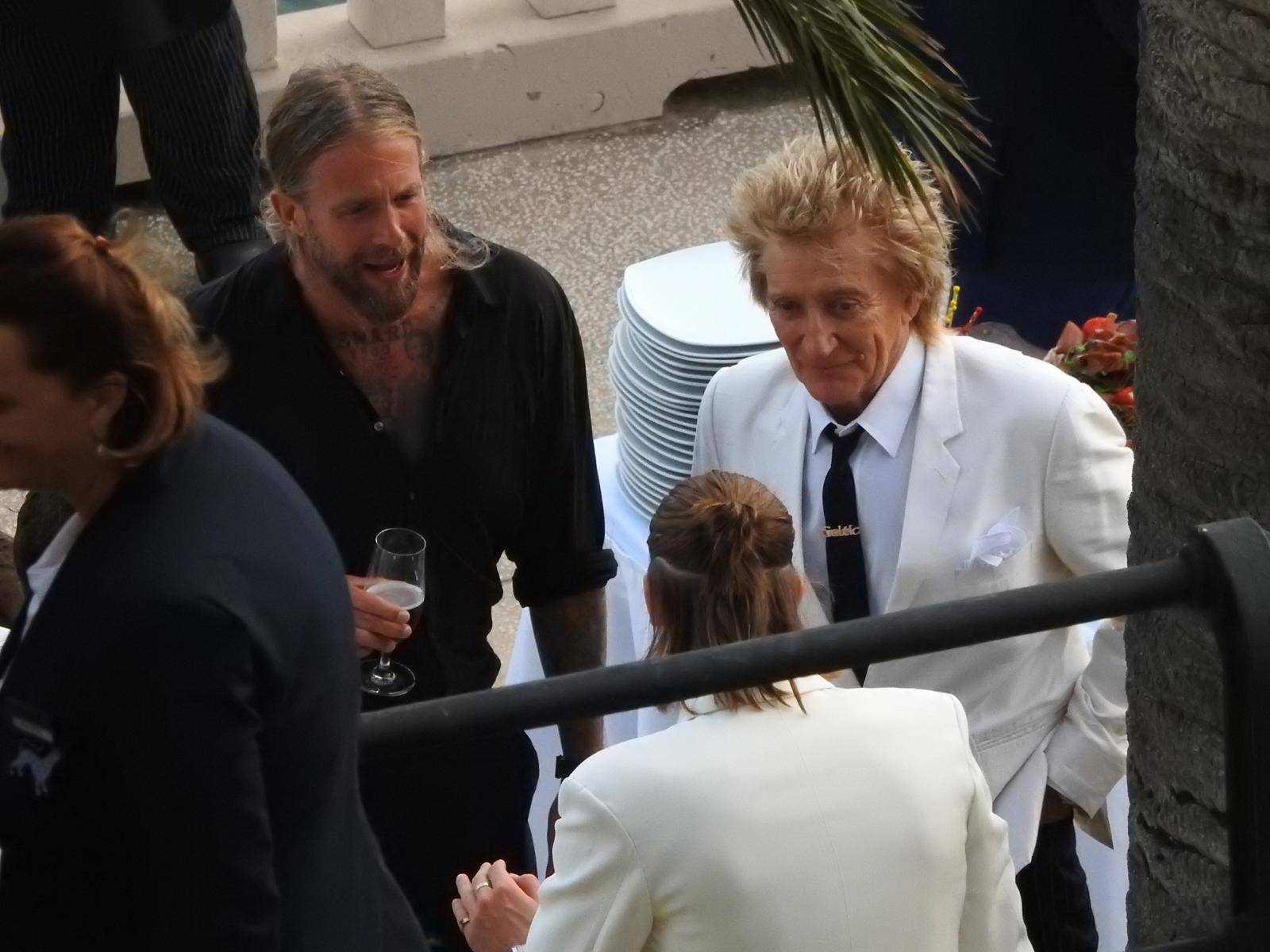 Dubrovnik: Rod Stewart sa surugom Penny Lancaster i bivšom suprugom Rachel Hunter