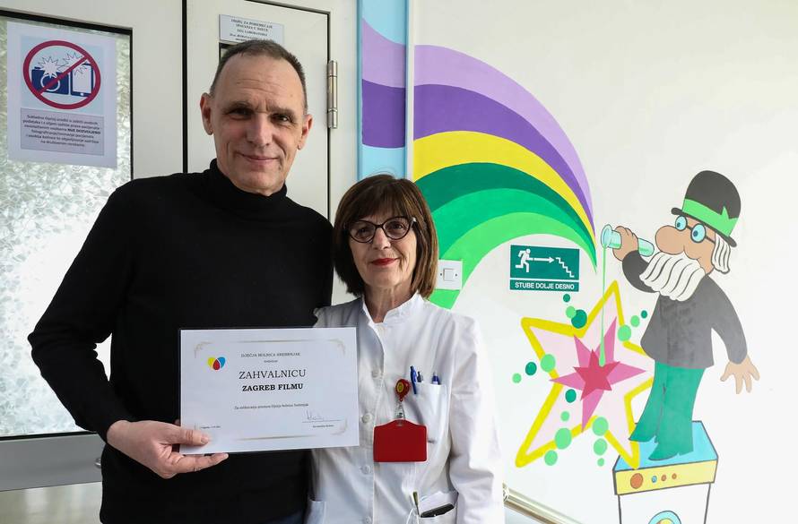 Zagreb: Zagreb film darovao je dječjoj bolnici Srebrnjak oslikavanje zidova