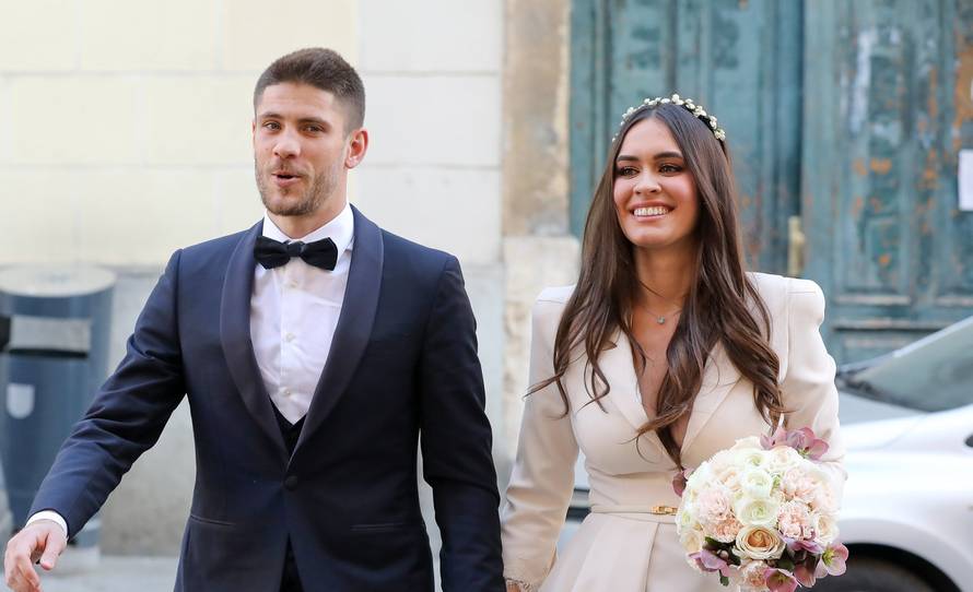 Zagreb: Vjenčanje hrvatskog reprezentativca Andreja Kramarića i Mije Ćurković