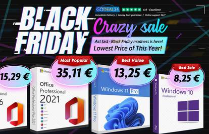 Black Friday 2024: Microsoft Office s doživotnom licencom od 15€ i Windows 11 od 10€!