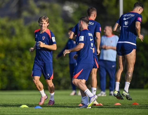 Zagreb: Trening nogometaša hrvatske nogometne reprezetacije