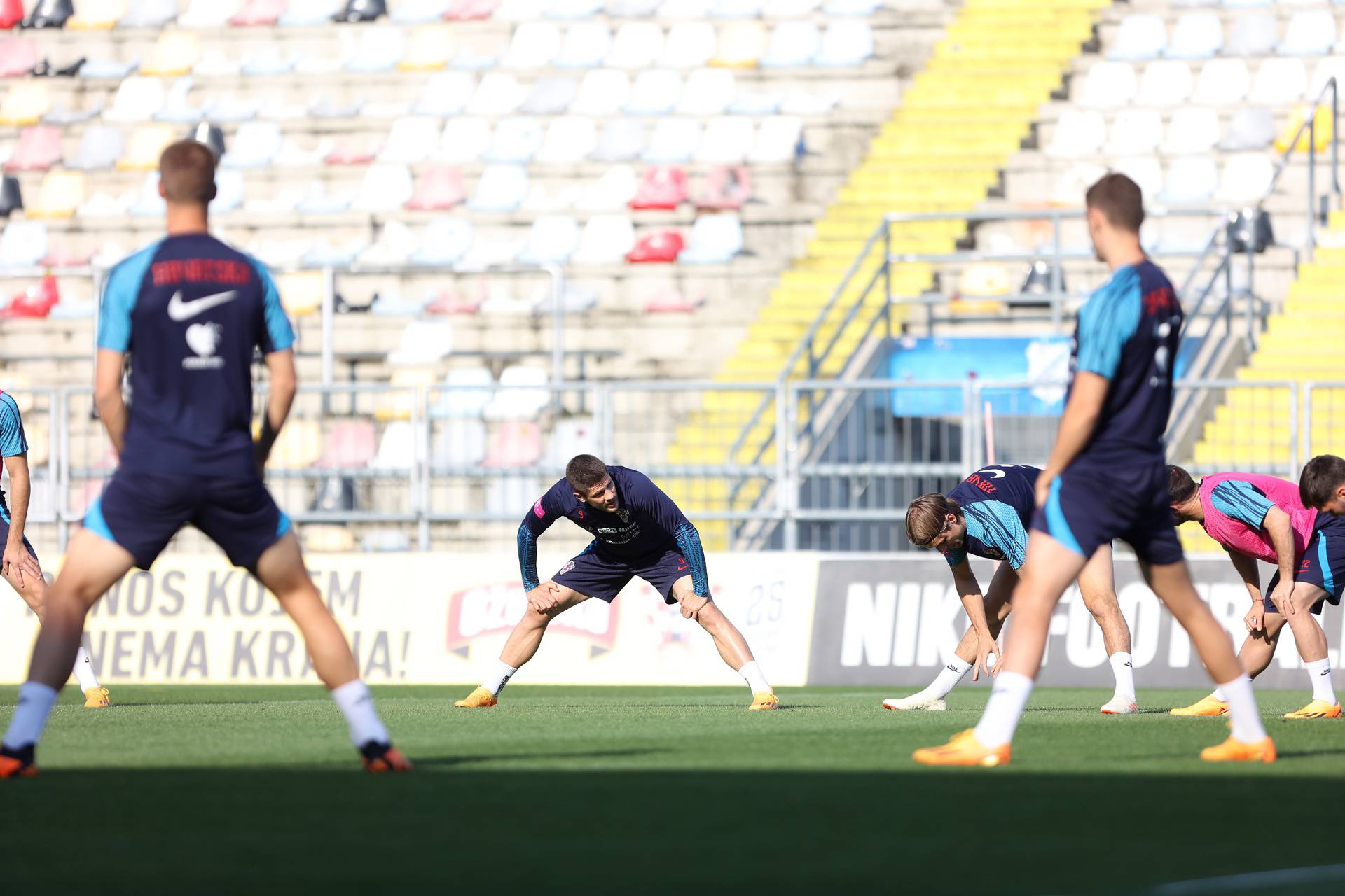 Rijeka: Na stadionu Rujevica održan trening Hrvatske nogometne reprezentacije 