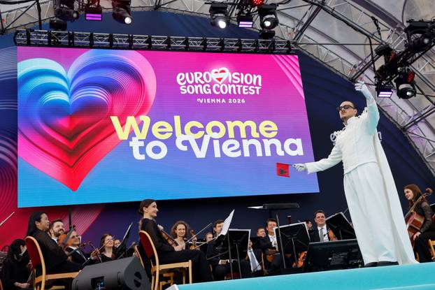 Eurovision Song Contest's 'Turquoise Carpet' event in Vienna