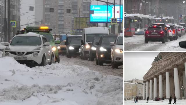 VIDEO Moskvu okovao snijeg: 'Ovako nije bilo već 40 godina'