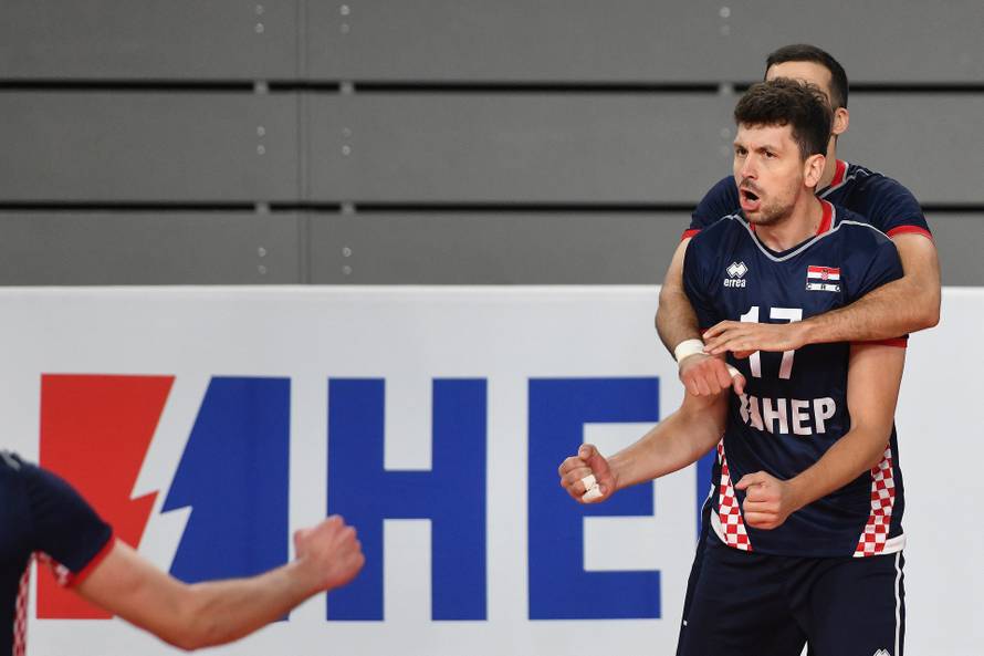 Varaždin: Zlatna europska liga odbojkaša, Hrvatska - Danska