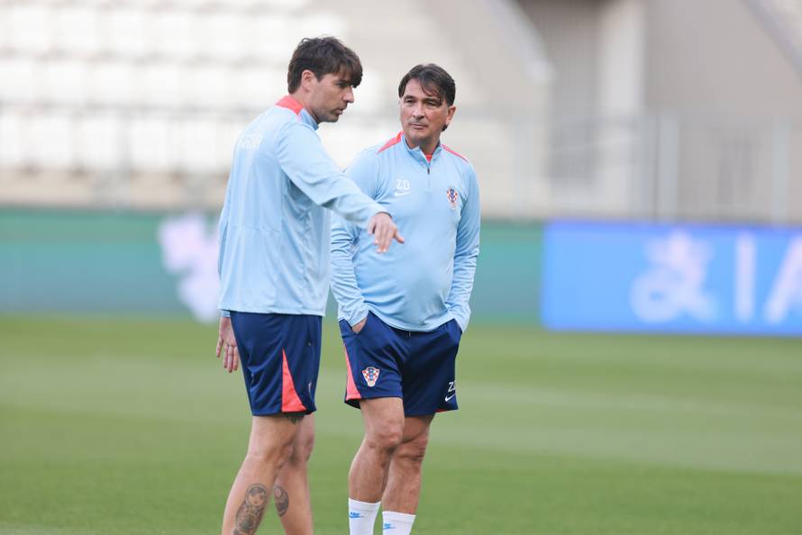 Osijek: Trening hrvatske nogometne reprezentacije