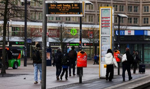 FOTO &Scaron;trajk potpuno zaustavio javni prijevoz diljem Njema&ccaron;ke