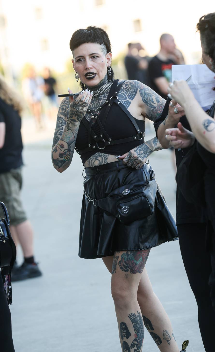 Zagreb: Atmosfera oko Arene uoci koncerta Marilyna Manson.
