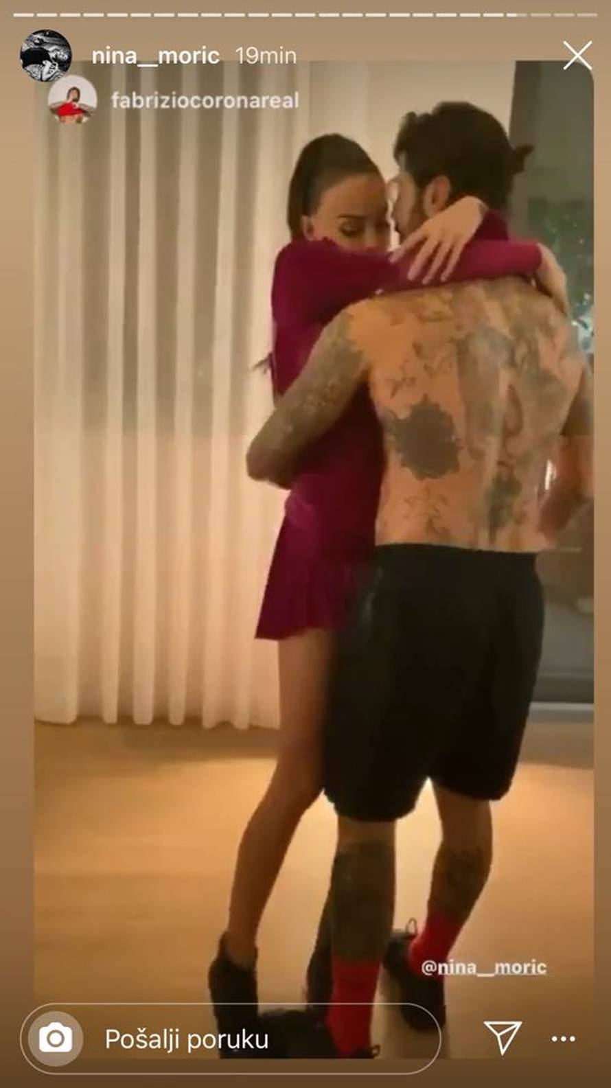 Corona party: Nina Morić ljubi bivšeg muža, dovela mu i sina