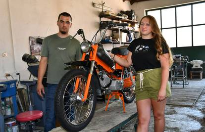 Kralj i kraljica restauracije:  Starim mopedima Valentina i David daruju novu dušu...