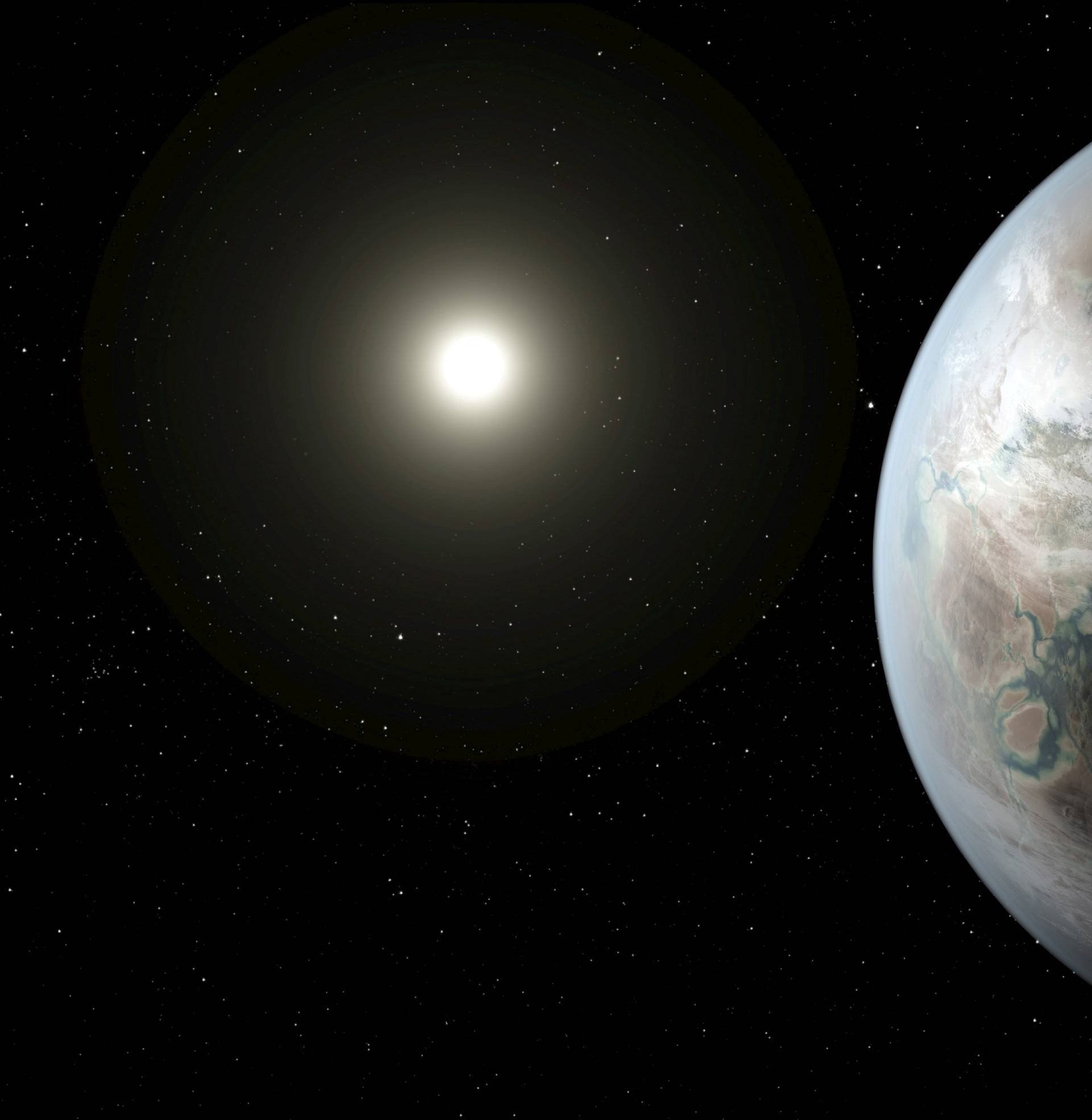 FILE PHOTO:  A NASA illustration depicts one possible appearance of the planet Kepler-452b