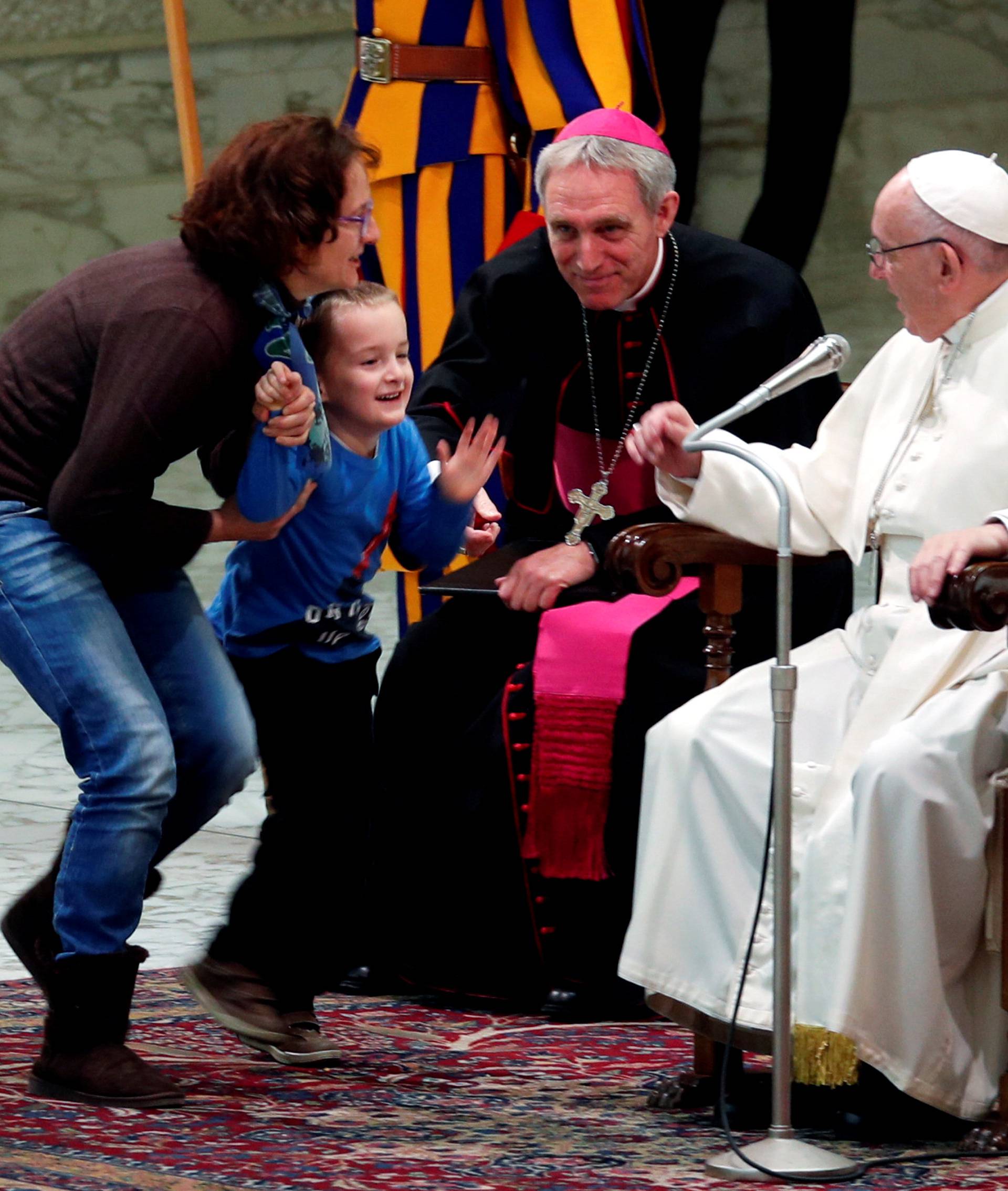 Pope Francis leads the weekly general audience at Paul VI hall at the Vatican