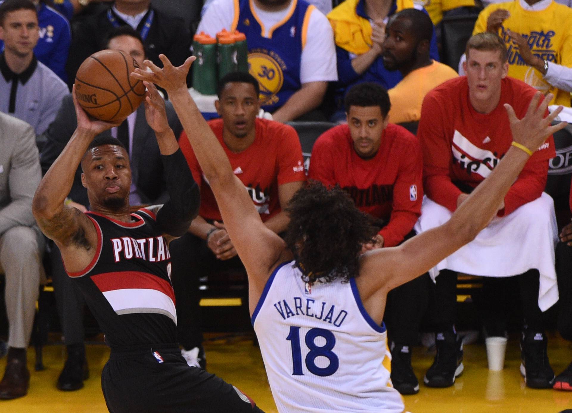 NBA: Playoffs-Portland Trail Blazers at Golden State Warriors